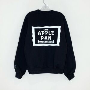 NEW Madhappy x The Apple Pan Fleece Crewneck Sweatshirt (Sz M Unisex) Rare Black